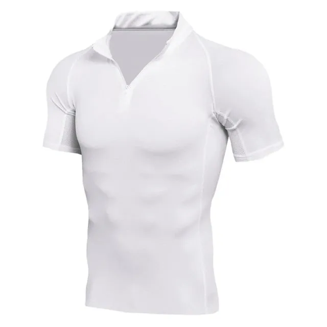 Ashore Shop Men's Compression Style Quick Dry Running Shirt