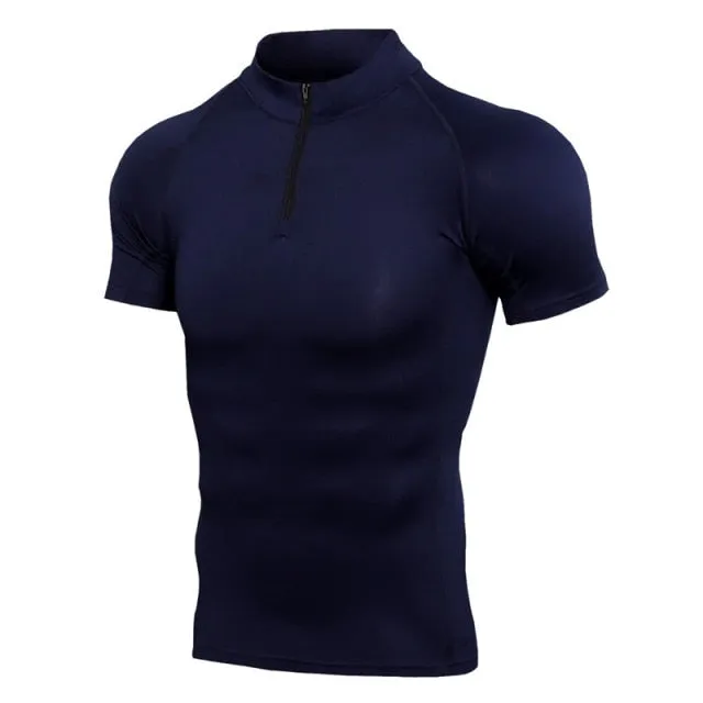 Ashore Shop Men's Compression Style Quick Dry Running Shirt