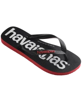 Logomania 2 Flip Flops in Ruby Red