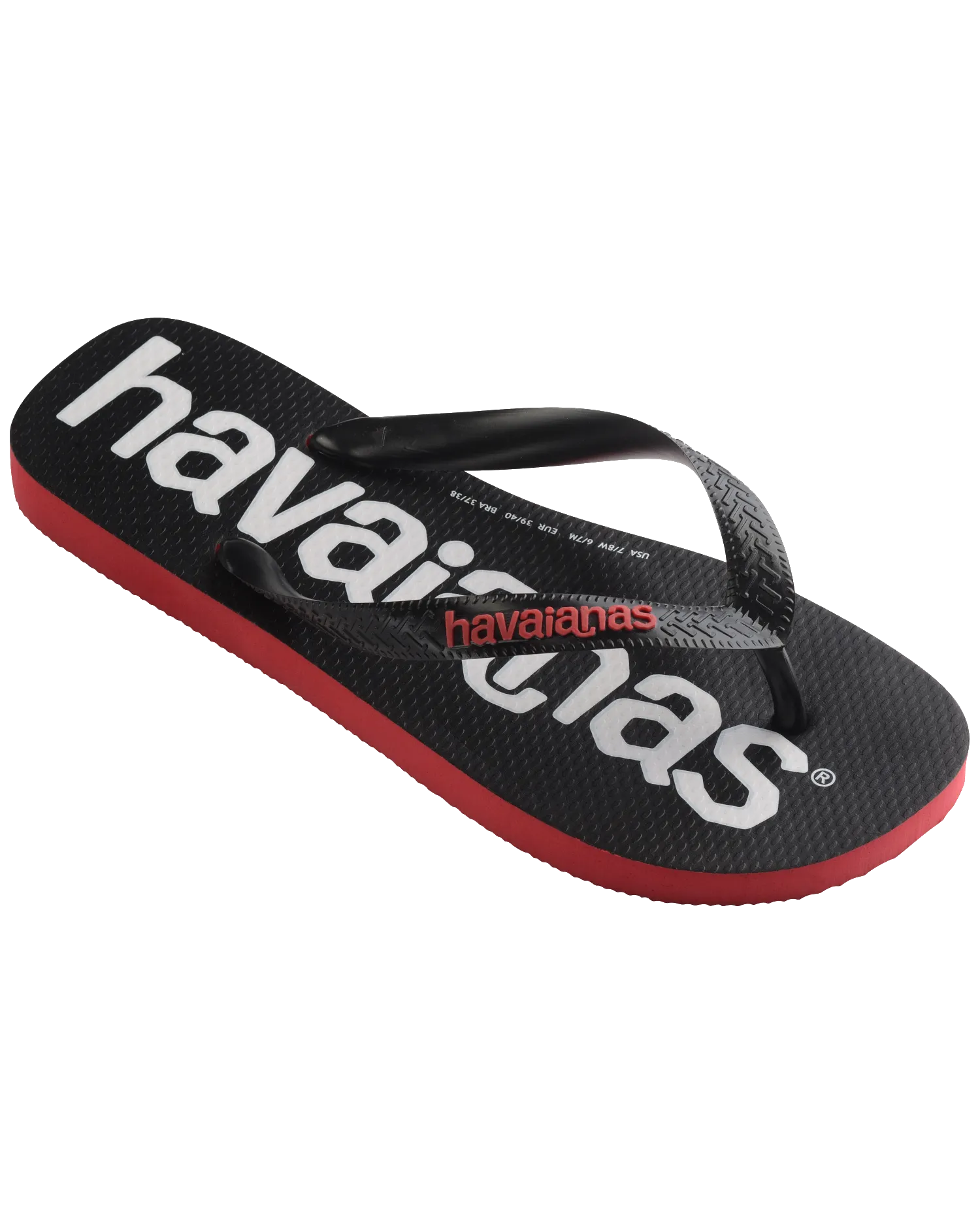 Logomania 2 Flip Flops in Ruby Red