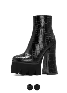 Radd Women's Black Platform Ankle Boots