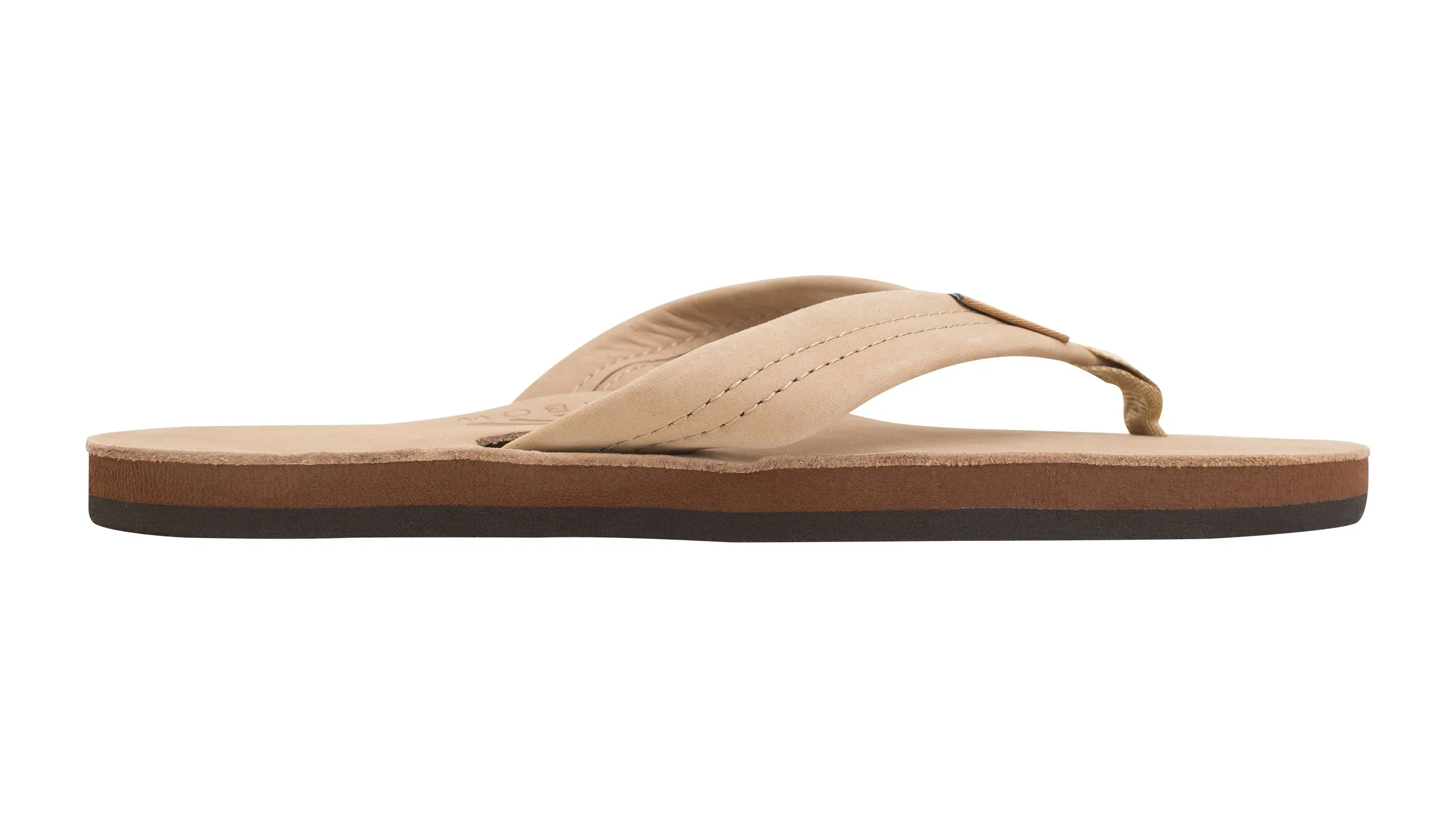 Rainbow Single Layer Arch Support Premier Leather With 1" Strap - Sierra Brown