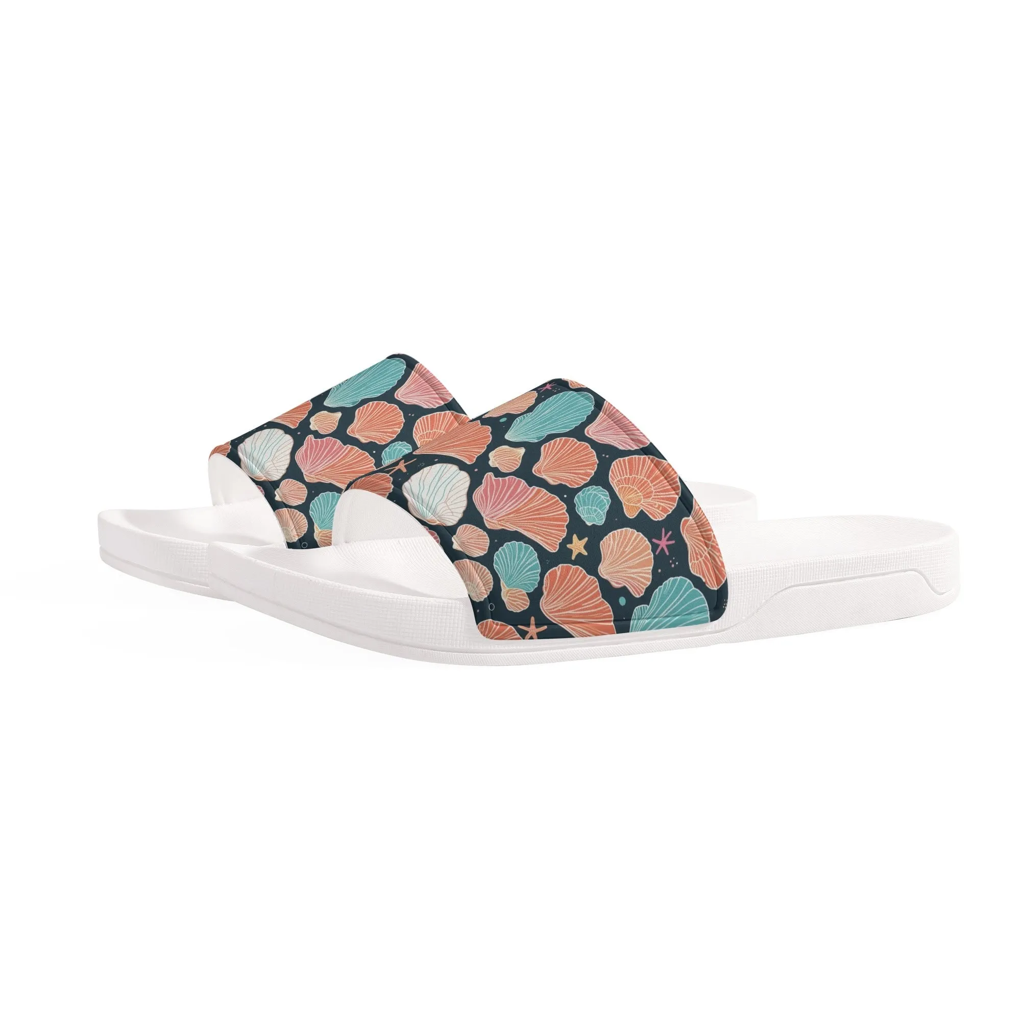 Seashells and Stars Mens Slide Sandals