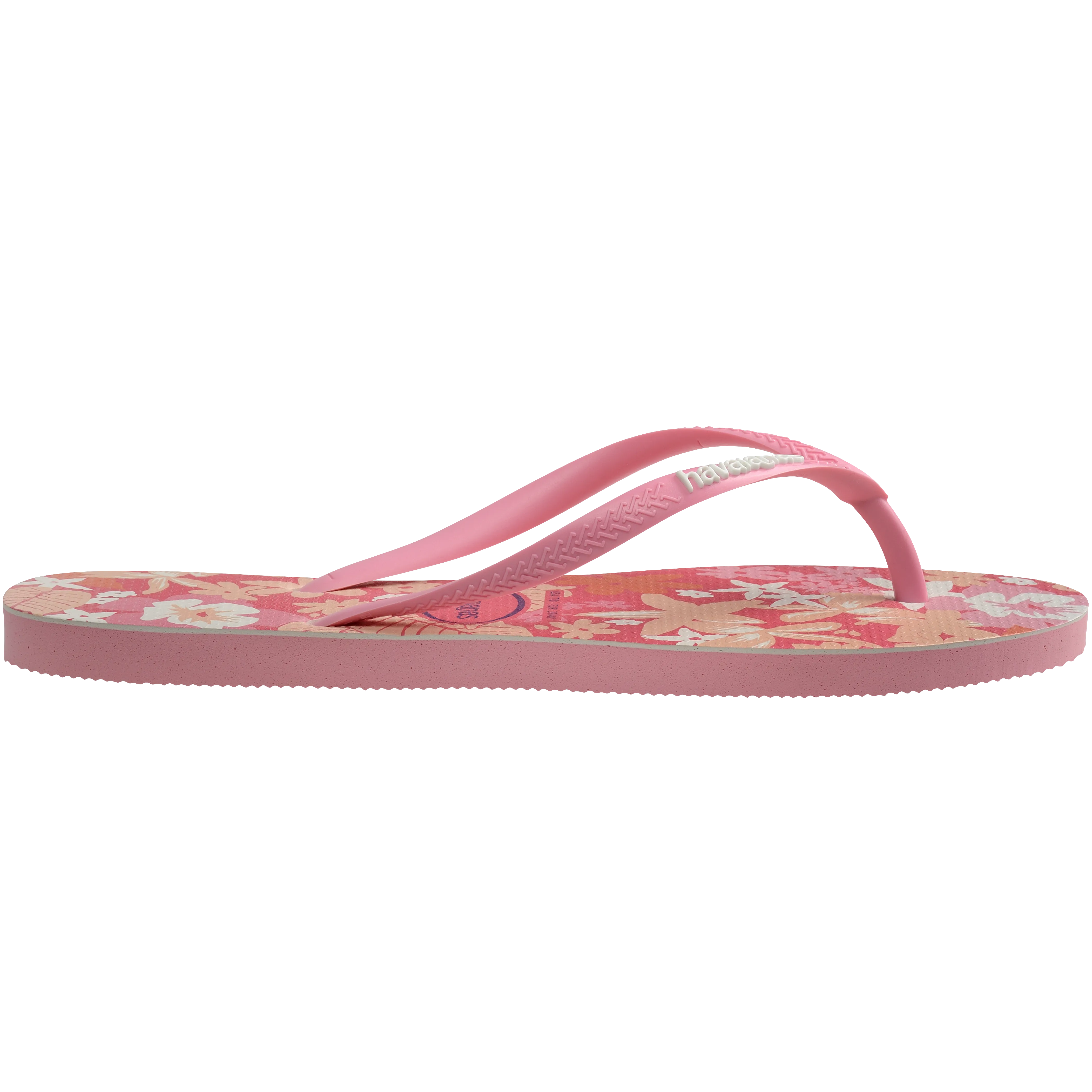 Slim Floral Flip Flops