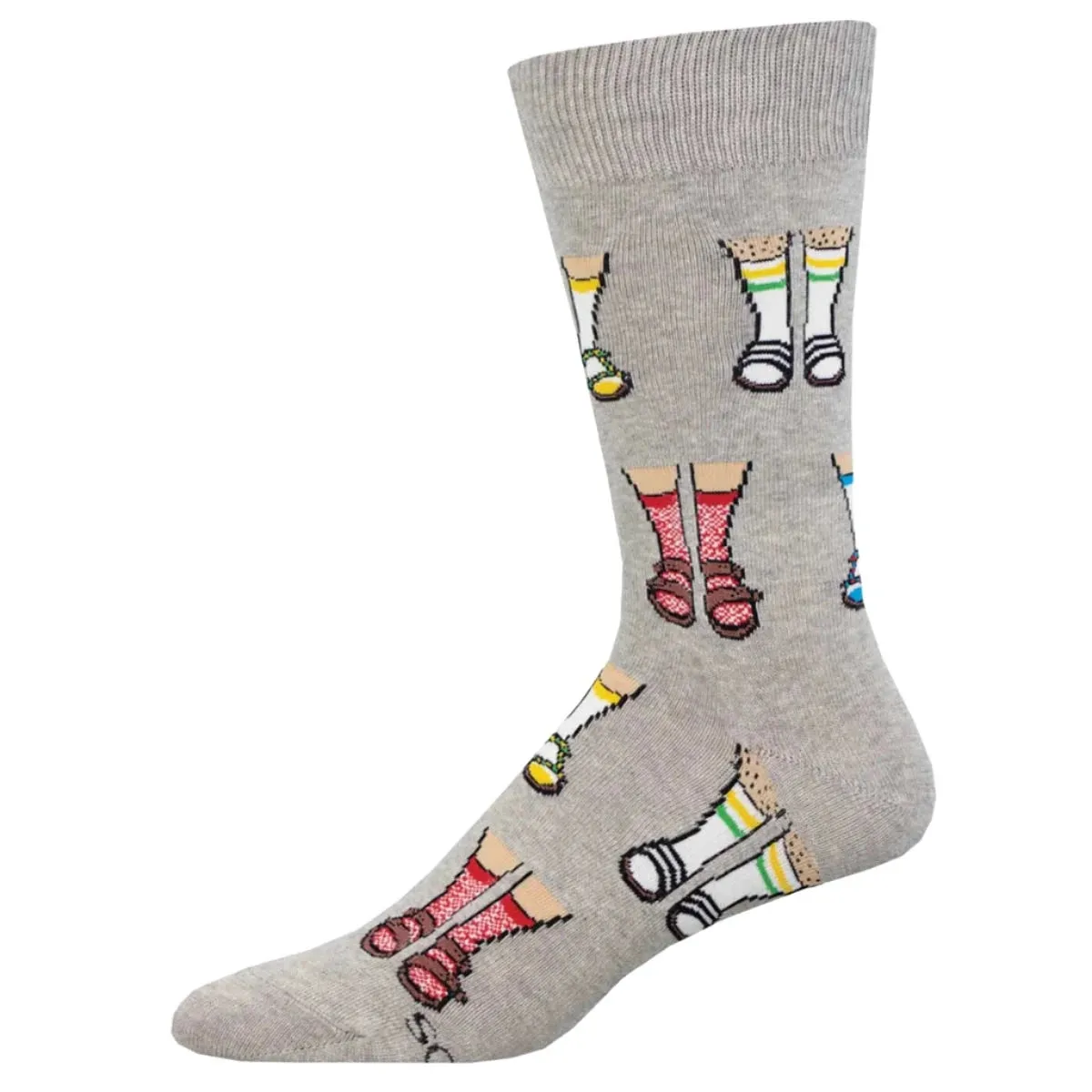 Socks and Sandals - Light Grey Heather