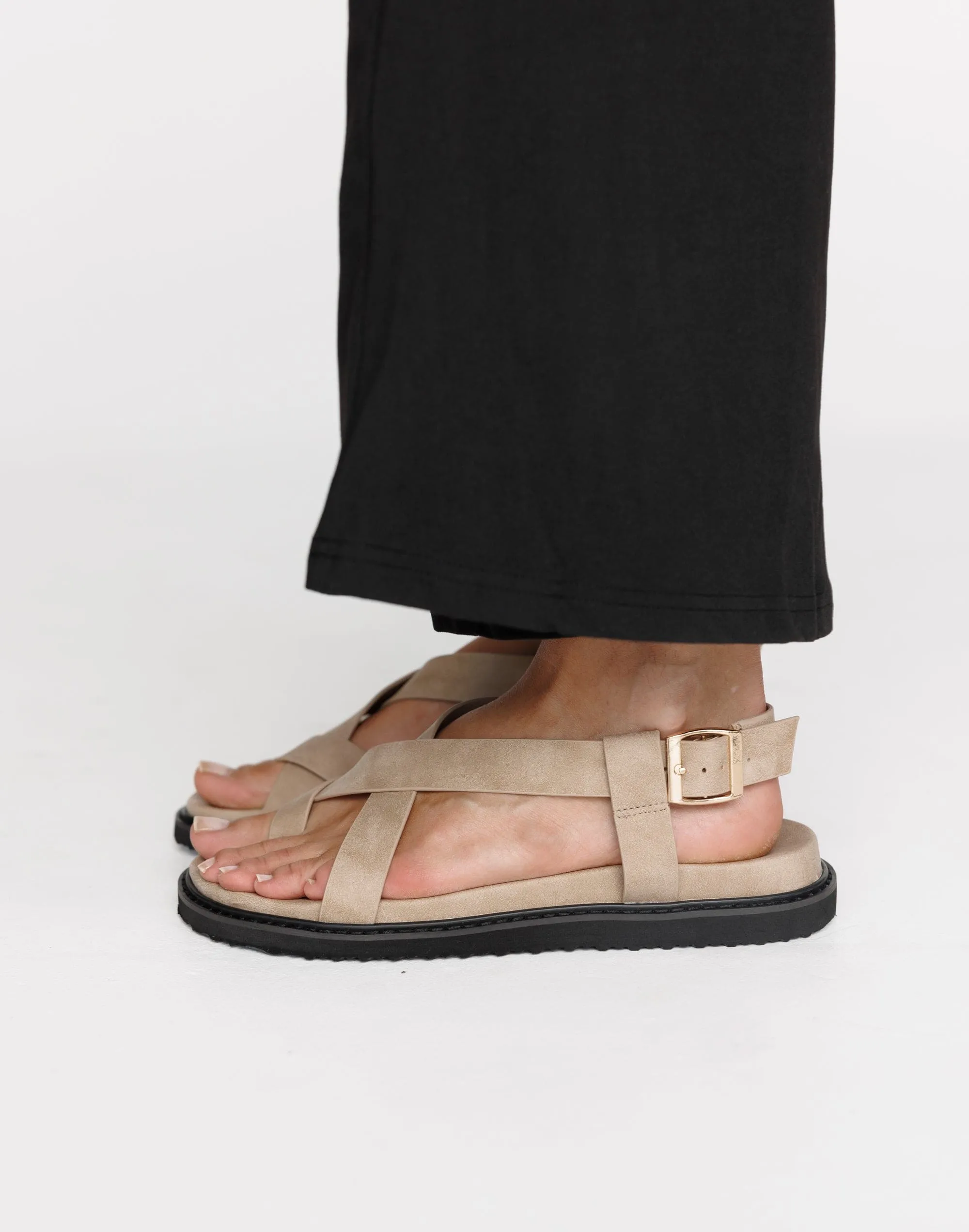 Zarai Sandals (Taupe Nubuck) - By Billini